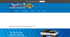 Desktop Screenshot of faxco.co.uk